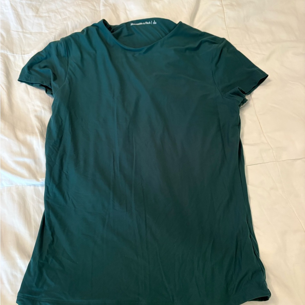 Abercrombie  Crew Neck Tee - Dark Green